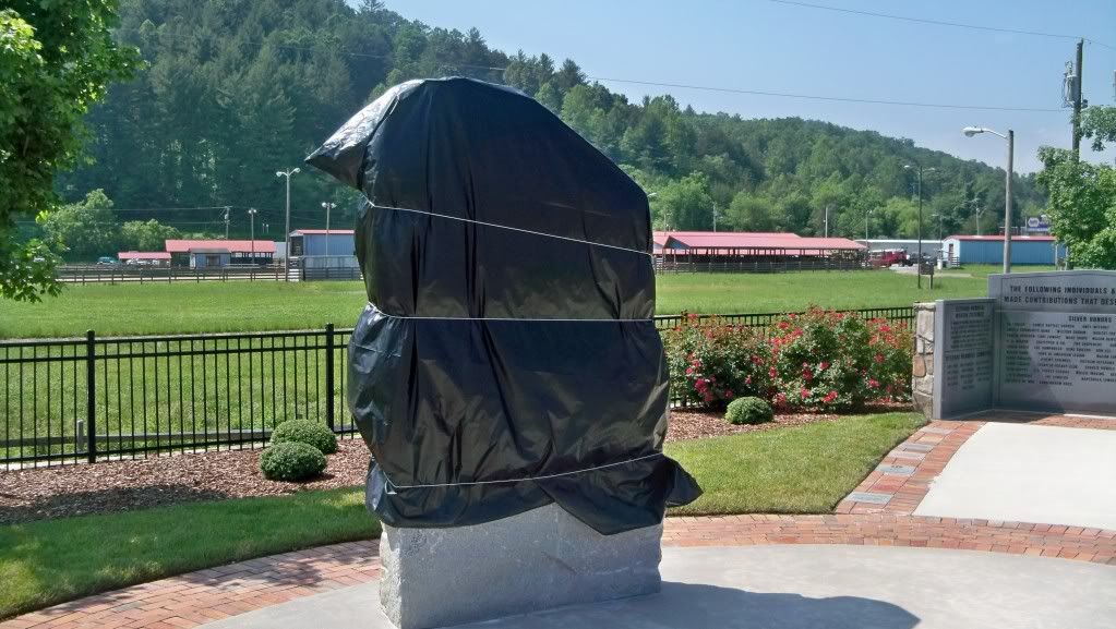 Service Monument at the Macon County Veterans Memorial Park Awaiting Dedication