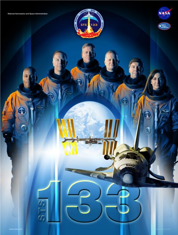 Official poster for the STS-133 mission