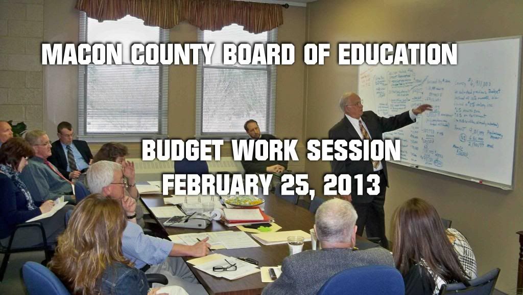 Board of Education Budget Work Session