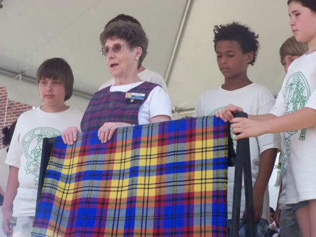 The Franklin Tartan is Unveiled at the 2009 A Taste of Scotland