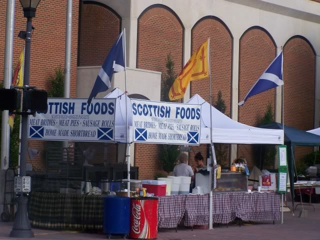 A Scottish Foods Vendor at the A Taste of Scotland Festival in Franklin, NC