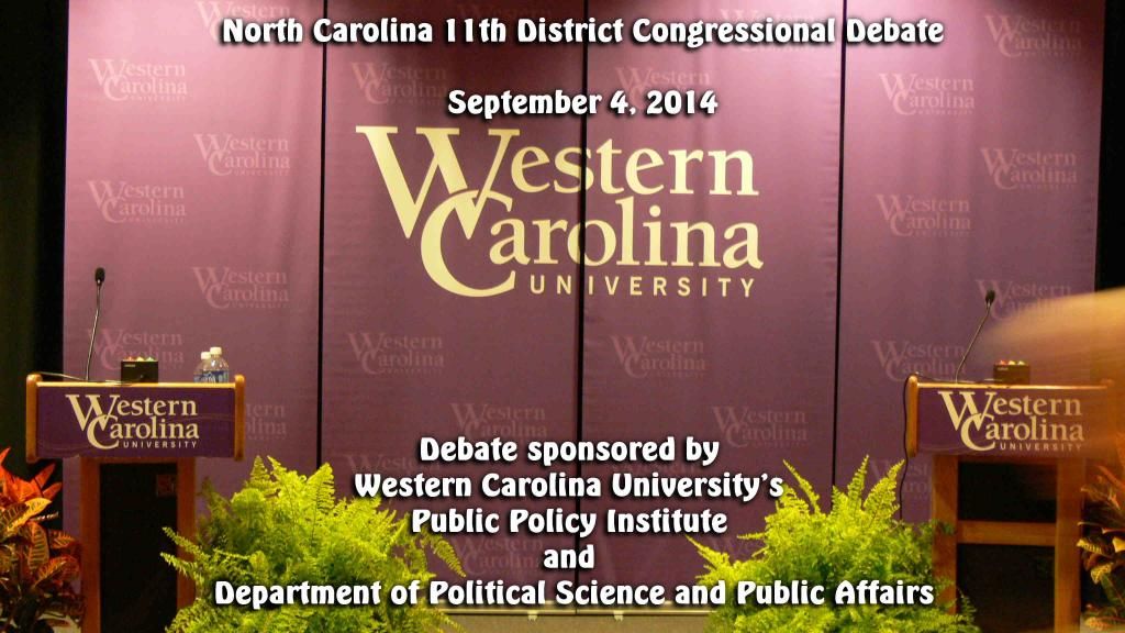 Meadows and Hill debate at WCU