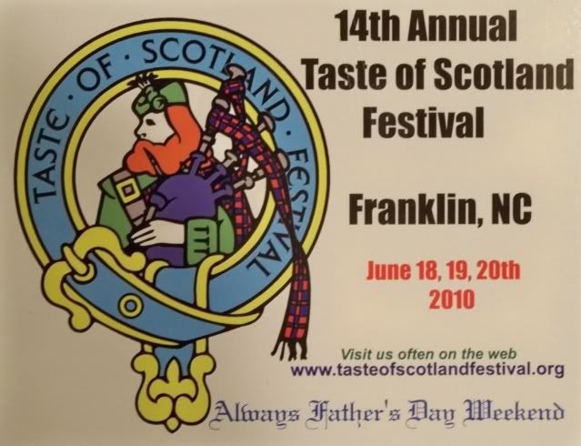 The 14th Annual A Taste of Scotland is from June 18 thru the 20th this year. This festival is a family-friendly event with fun for all ages!
