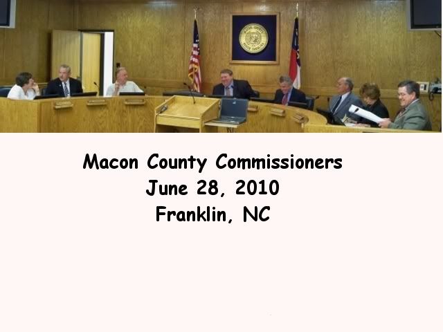 The Macon County Commissioners meet in the Macon County Courthouse