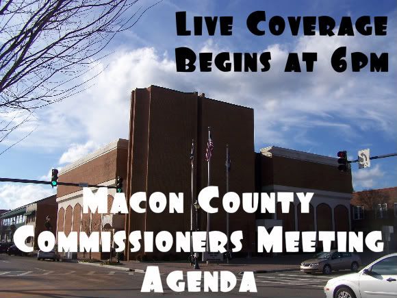 Macon County Commissioners Meeting Coverage 
Photo and Graphics by Bobby Coggins