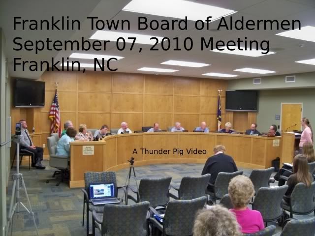 Franklin Town Board of Aldermen September 2010 Meeting 
Photo by Bobby Coggins