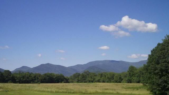 This is the view from Otto, NC looking just south of west.