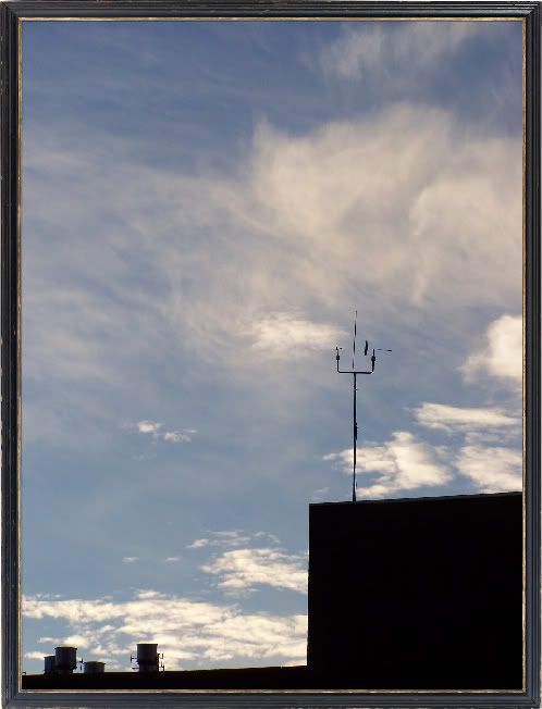Weather Station at WCU is silhouetted by the morning sky
