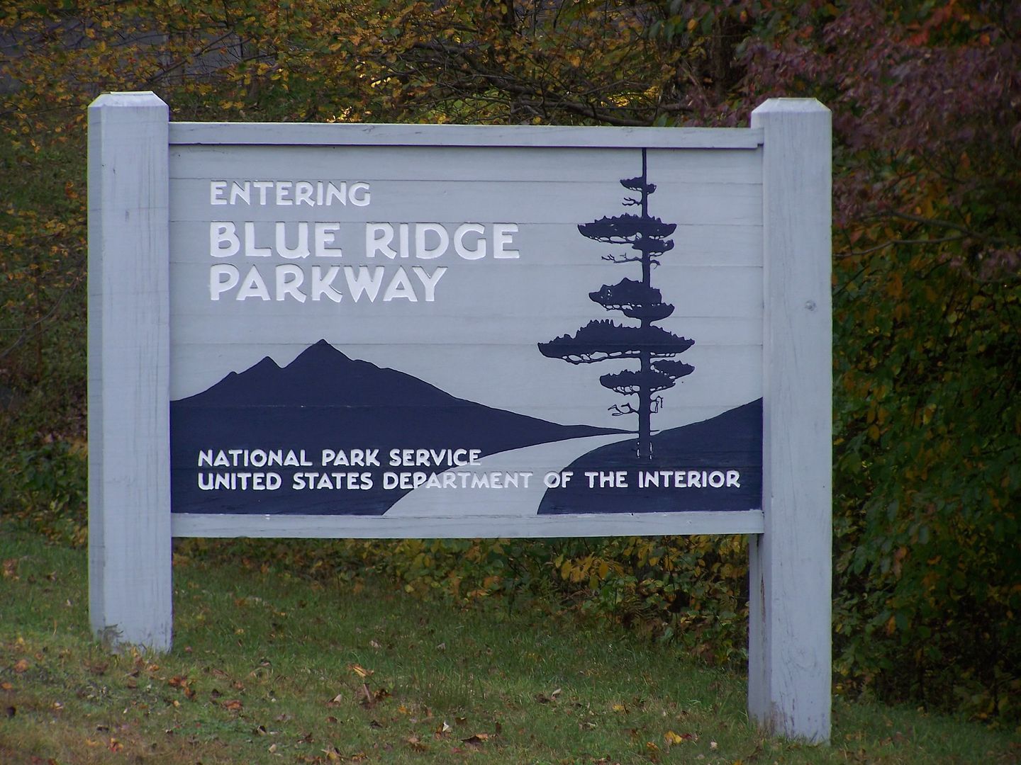 Entrance to the Blue Ridge Parkway on the Haywood-Jackson County Line 
Photo taken by Bobby Coggins in 2009