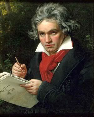 Ludwig van Beethoven painted by Joseph Karl Stieler in 1820