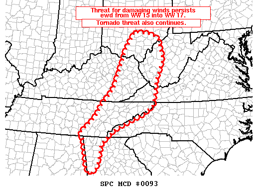 Mesoscale Discussion 93