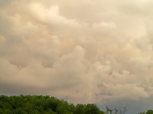 Colorful cloud after storm