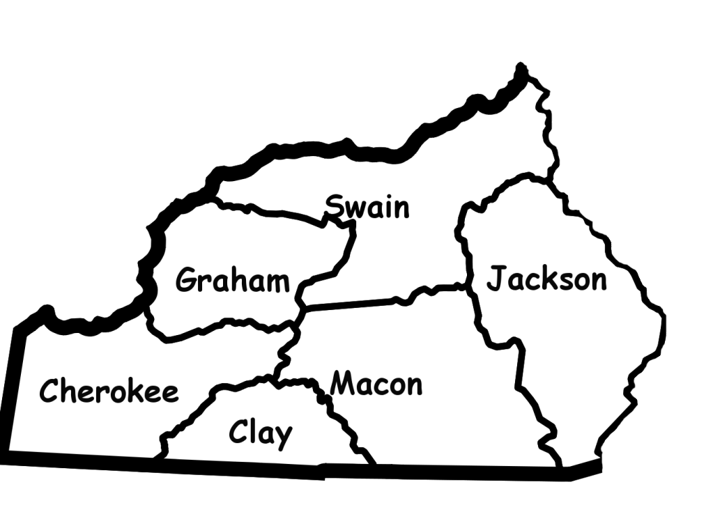 WNC Counties that are West of the Balsams in North Carolina
Graphic by Bobby Coggins