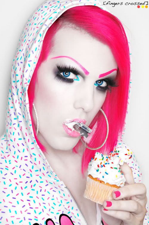 jeffree star with no makeup. oh lol thats Jefree Star its