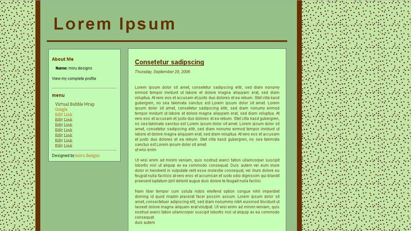 mintchocolate template