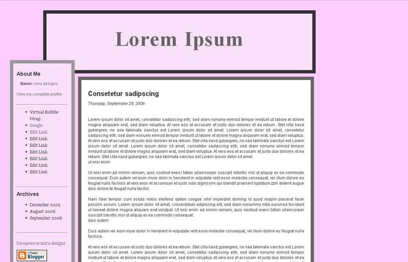 simply pink template