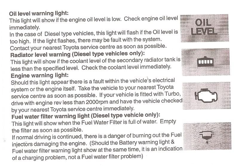 engine warning light toyota estima #6