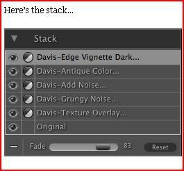 Presets ononestack Presets