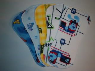 Boys Flannel diaper Liners