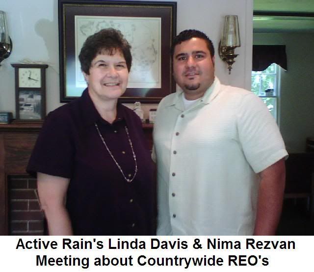 Linda-Davis-Nima-Rezvan-Active-Rain.jpg Active Rain's Linda Davis & Nima Rezvan meet about Countrywide Home Loans REO's picture by nimarezvan