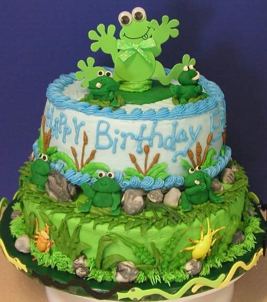 frog , с Днём рождения ! FrogBirthdayCake