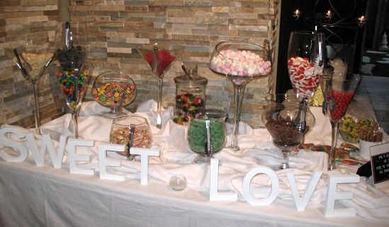 candy tables at weddings