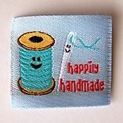 Happily Handmade woven clothing labels<br> set of 50
