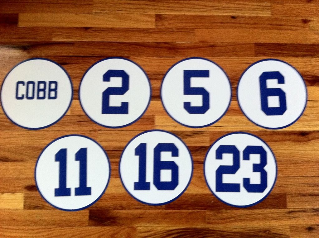 Detroit Tigers Stadium Comerica Park Retired Numbers Photo Poster