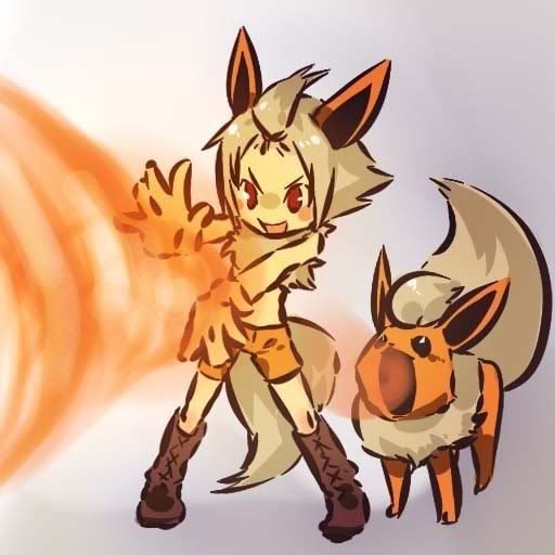 flareon.jpg Flareon and Flareon Girl image by Inuyasha41192