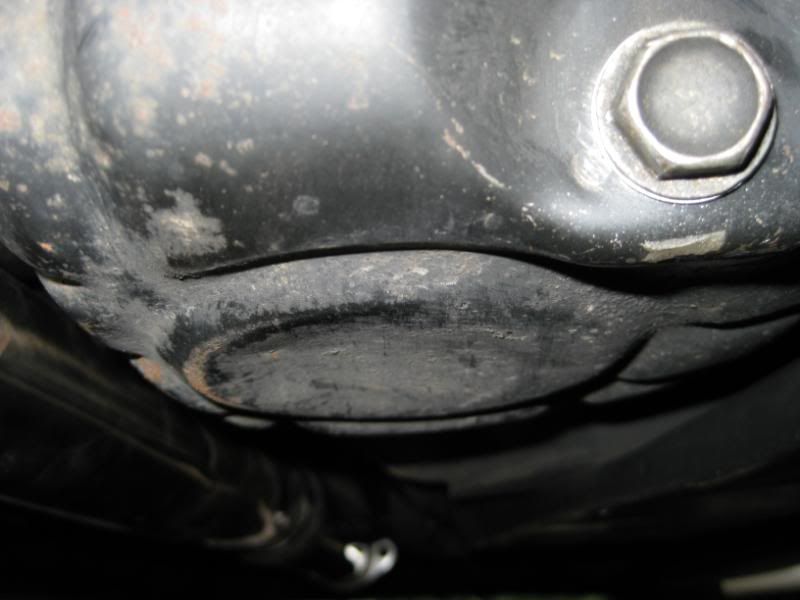 dented oil pan?!?!????? please help! Mitsubishi 3000GT & Dodge