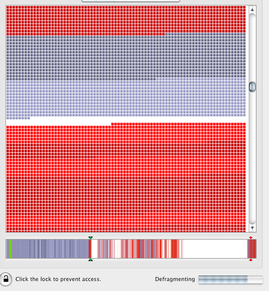 below are fragmented files