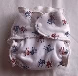 Whimsical Monkeys Fitted Diaper ~ SM/MD/LG