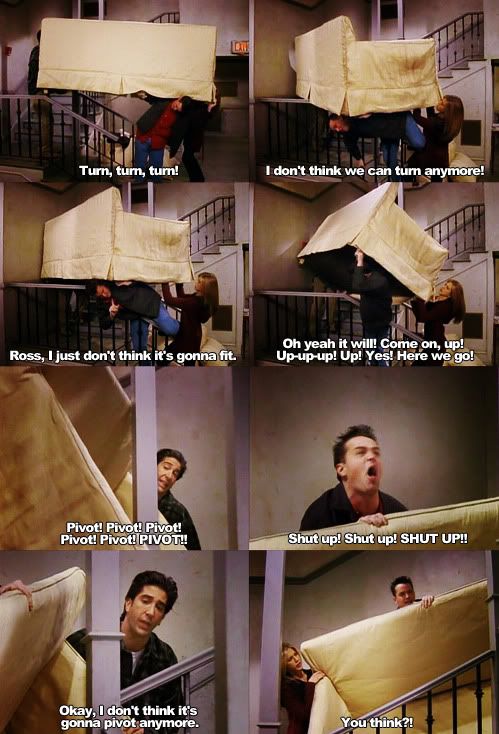 Chandler, Ross and Rachel, Friends