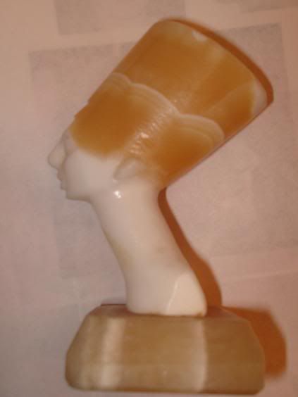 AS-002S1 (Antique Store, artifact 2, side one, left view):  Nefertiti Bust