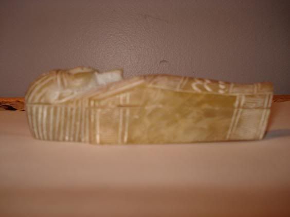 AS-005 (Antique Store, artifact 5, side two, right side):  Soapstone Sarcophagus