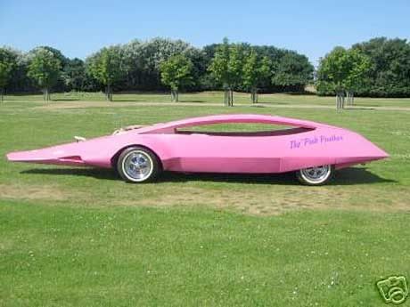 PINK PANTHER car from the cartoon show which featured on our tv screens from 