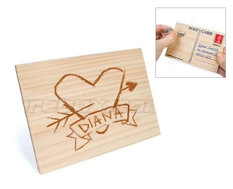 Wood Valentine Card