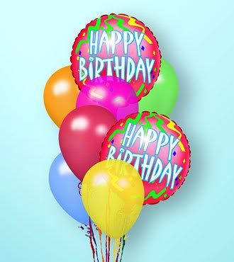 Images Birthday Cakes on Happy Birthday Balloons Clip Art
