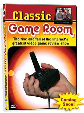 Classic Game Room DVD Image with Atari controller being held with authority commanding respect from vintage arcade gamers.