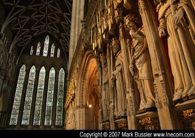 Inside Yorkminster Cathedral