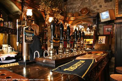 Inside the Theakston's Brewery Pub