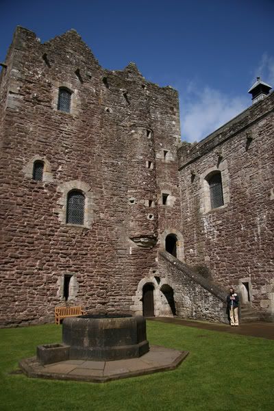 Courtyard at Doune Castle which was finished around 1420 AD