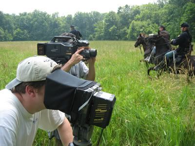Filming Horses of Gettysburg