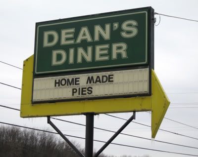Dean's Diner always has pies on tap!