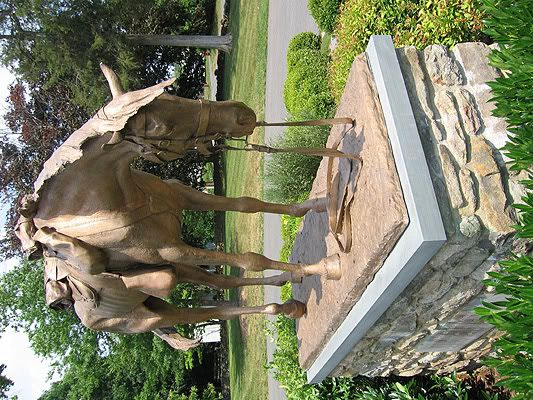 Monument to the horses who died in the Civil War