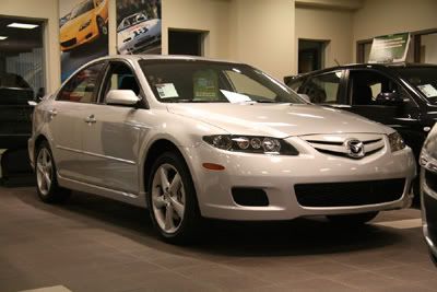 Mazda 6 in the showroom