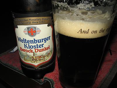 A glass of Weltenburger Kloster