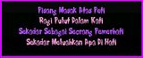 Contoh Pantun Rima Tengah