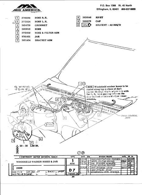 69 wiper / headlight washer hose routing - CorvetteForum - Chevrolet ...