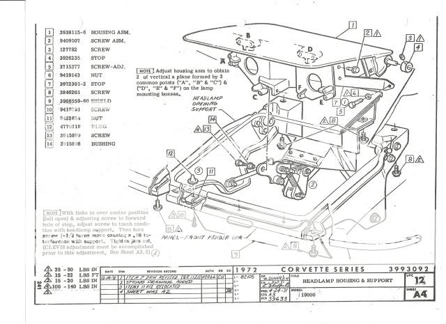 1971 Corvette Complete Headlight Assembly Installation - CorvetteForum ...